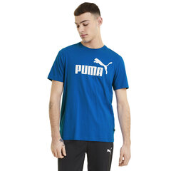 Puma meeste T-särk ESS LOGO TEE, sinine 586666 58 43 309 hind ja info | Meeste T-särgid | kaup24.ee