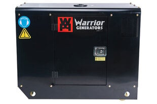 Diiselgeneraator Warrior 12,5 kVa, 3 faas цена и информация | Электрогенераторы | kaup24.ee