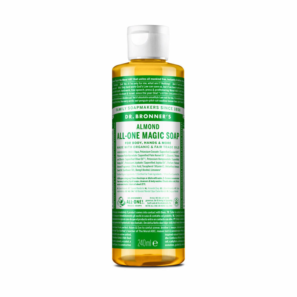 Orgaaniline vedelseep Dr. Bronner's Almond, 18-ühes, mandel, 240 ml цена и информация | Seebid | kaup24.ee