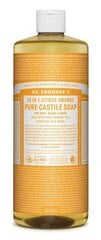 Orgaaniline vedelseep Dr. Bronner's Citrus-Orange, 18-ühes, tsitrus, 945 ml цена и информация | Мыло | kaup24.ee