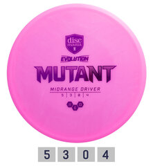 Дискгольф DISCMANIA Midrange Driver NEO MUTANT Evolution Pink 5/3/0/4 цена и информация | Диск-гольф | kaup24.ee