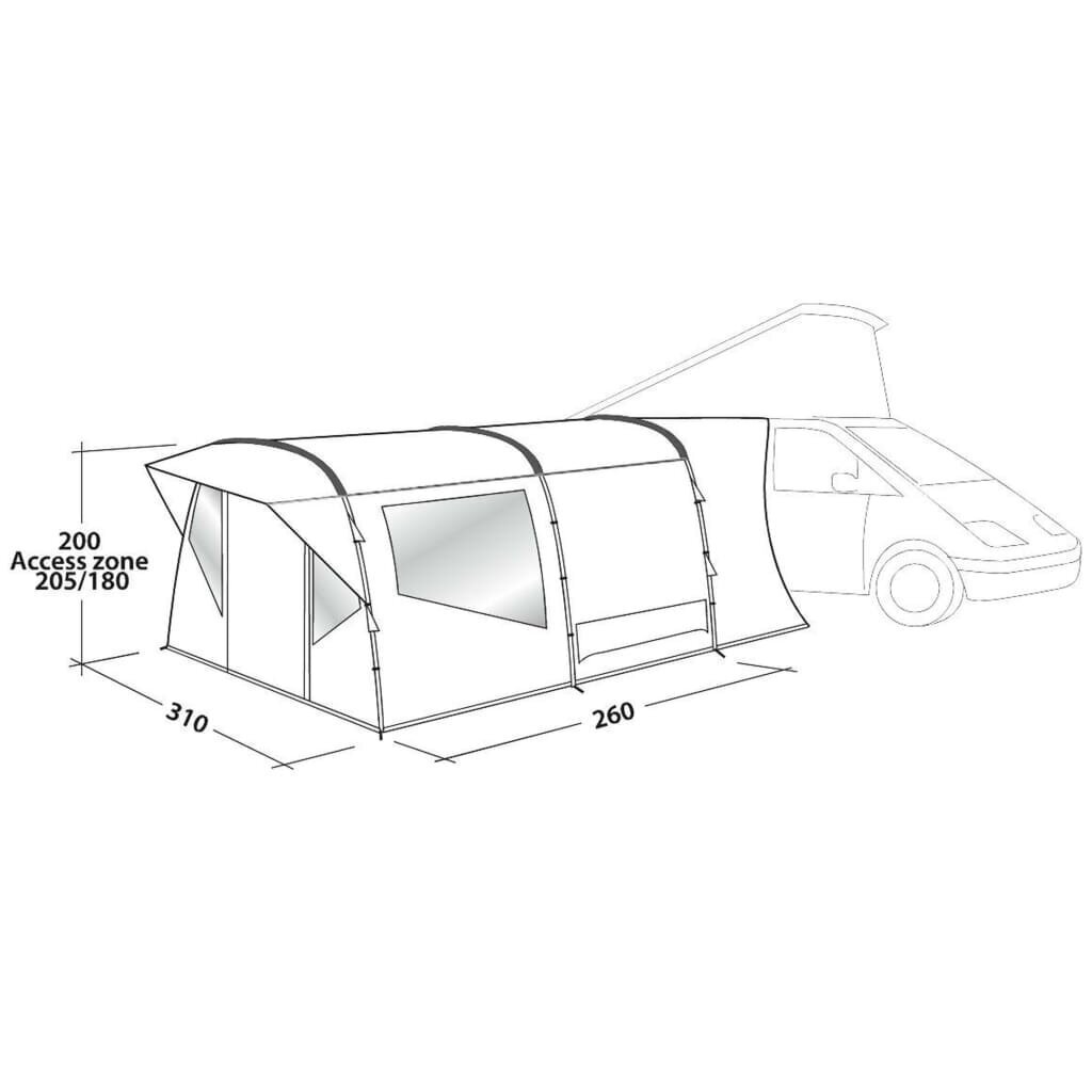 Easy Camp matkaauto telk "Wimberly" hall цена и информация | Telgid | kaup24.ee