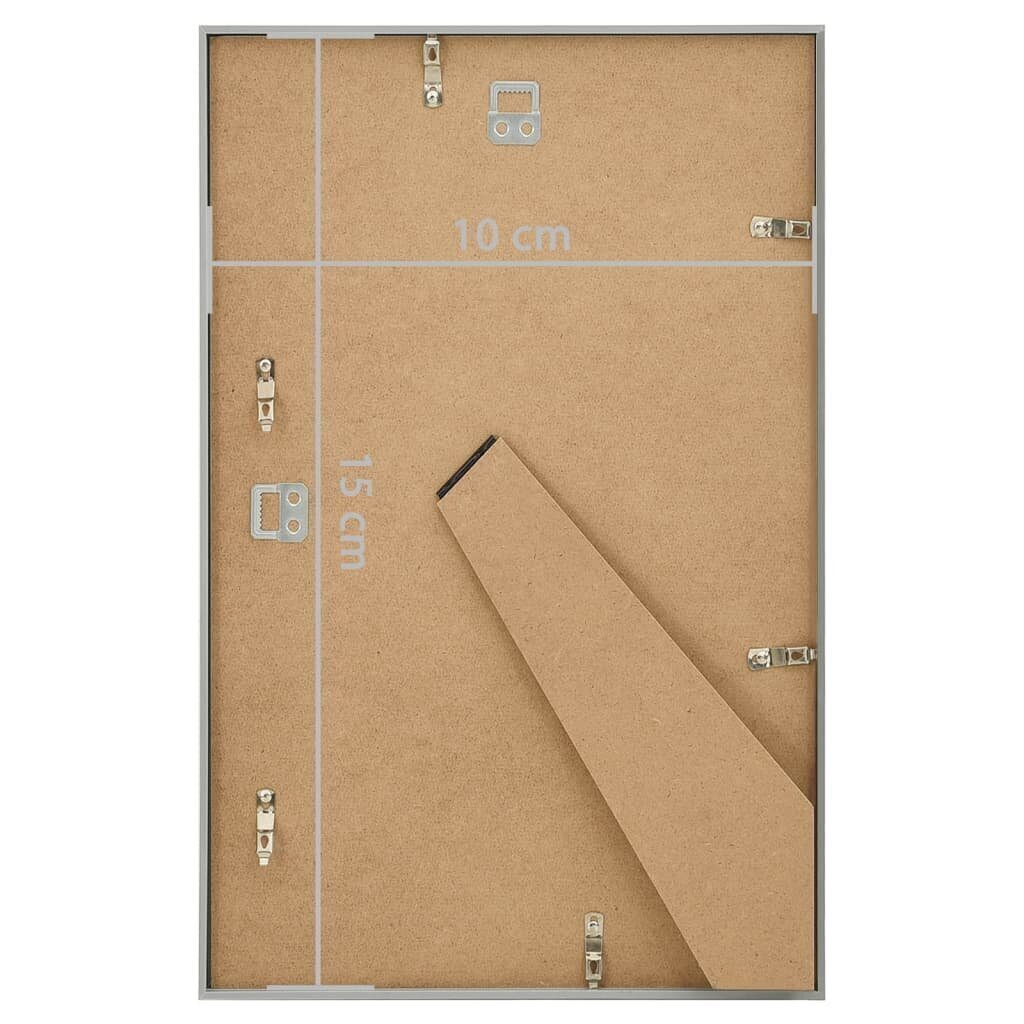 332154 vidaXL Photo Frames Collage 3 pcs for Table Silver 10x15cm MDF цена и информация | Pildiraamid | kaup24.ee