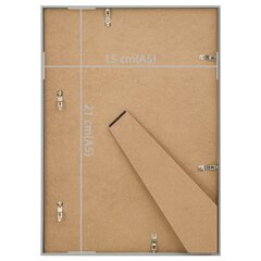 332160 vidaXL Photo Frames Collage 3 pcs for Table Silver 15x21cm MDF hind ja info | Pildiraamid | kaup24.ee