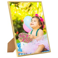 332130 vidaXL Photo Frames Collage 3 pcs for Table Gold 21x29,7cm MDF цена и информация | Рамки, фотоальбомы | kaup24.ee