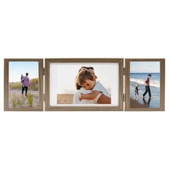 vidaXL kolm fotoraami, helepruun, 28x18 cm + 2 x (13x18 cm) цена и информация | Фоторамка | kaup24.ee