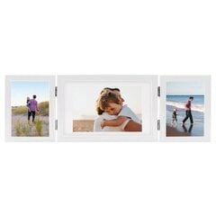 vidaXL kolm fotoraami, valge, 28x18 cm + 2 x (13x18 cm) цена и информация | Рамки, фотоальбомы | kaup24.ee