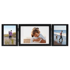 vidaXL kolm fotoraami, must, 28x18 cm + 2 x (13x18 cm) цена и информация | Рамки, фотоальбомы | kaup24.ee