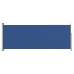 vidaXL lahtitõmmatav terrassi külgsein, 117x300 cm, sinine hind ja info | Päikesevarjud, markiisid ja alused | kaup24.ee