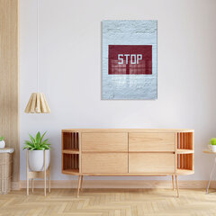 Karastatud klaasist pilt Stop цена и информация | Картины, живопись | kaup24.ee