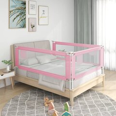 vidaXL voodipiire väikelapse voodile, roosa, 140 x 25 cm, kangas цена и информация | Товары для безопасности детей дома | kaup24.ee