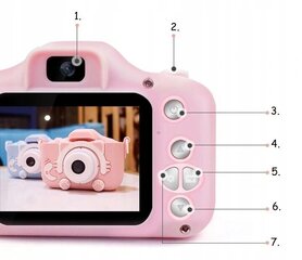 Digikaamera lastele + 32GB Microsd hind ja info | Fotoaparaadid | kaup24.ee