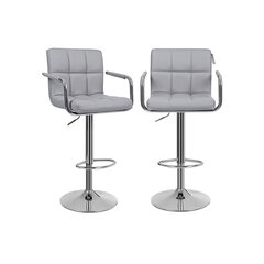 Комплект из 2 барных стульев Songmics, серый цена и информация | Стулья для кухни и столовой | kaup24.ee