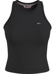 Женская футболка Tommy Hilfiger TOP TJW FEMININE RIB TANK TOP BLACK DW0DW12548 BDS 44213 цена и информация | Футболка женская | kaup24.ee