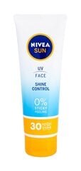 <p>Солнцезащитный крем Nivea Sun UV Face Shine Control, для лица, 50 мл</p>
 цена и информация | Кремы от загара | kaup24.ee