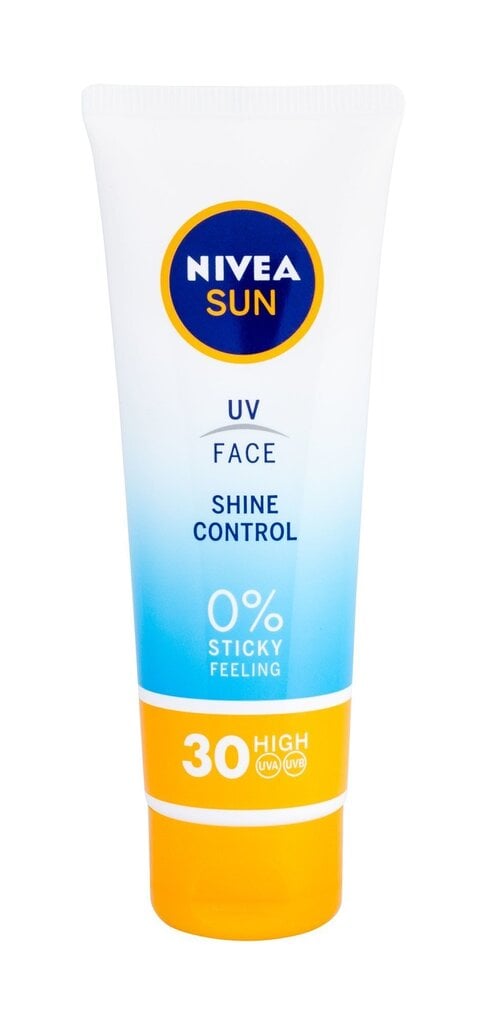 Nivea Sun UV Face Shine Control päikesekaitse näole 50 ml цена и информация | Päikesekreemid | kaup24.ee