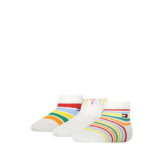 Детские носки Tommy Hilfiger 3 пары, белые 701218362 001 44412 kaina ir informacija | Носки, колготки для мальчиков | kaup24.ee