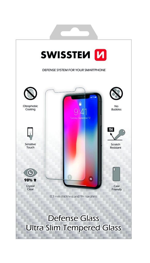 Swissten Ultra Slim Tempered Glass Premium 9H Screen Protector Samsung Galaxy A23 hind ja info | Ekraani kaitsekiled | kaup24.ee