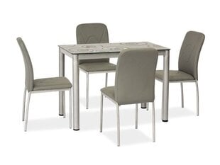 Стол Signal Meble Damar, 60x80 см, серый цена и информация | Кухонные и обеденные столы | kaup24.ee