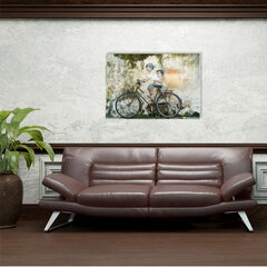Картина из закаленного стекла Велосипед цена и информация | Картины, живопись | kaup24.ee