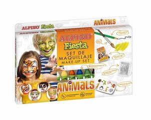 Набор для грима Alpino Fiesta Animals, 6 цветов x 5г цена и информация | Карнавальные костюмы | kaup24.ee