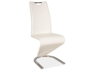 2 tooli komplekt H090, valge/kroom hind ja info | Söögitoolid, baaritoolid | kaup24.ee