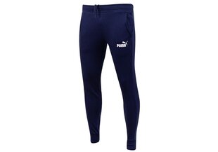 Meeste puuvillased püksid Puma ESS SLIM TROUSERS NAVY 586749 06 28557 цена и информация | Мужская спортивная одежда | kaup24.ee