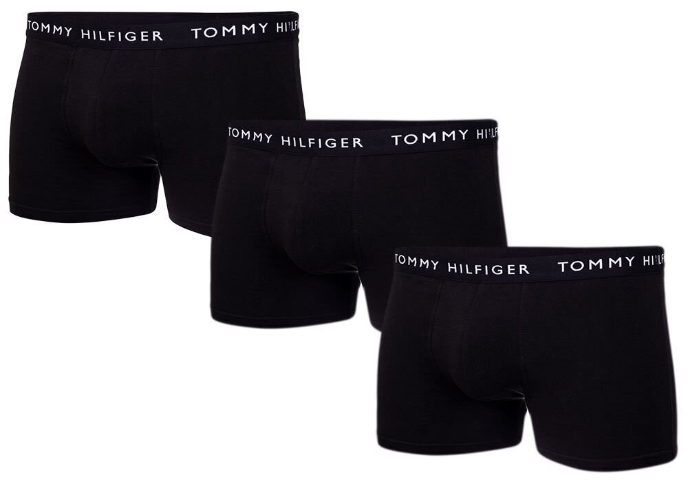 Meeste lühikesed püksid Tommy Hilfiger, 3 tk., MUST UM0UM02203 0VI 28874 hind ja info | Meeste aluspesu | kaup24.ee