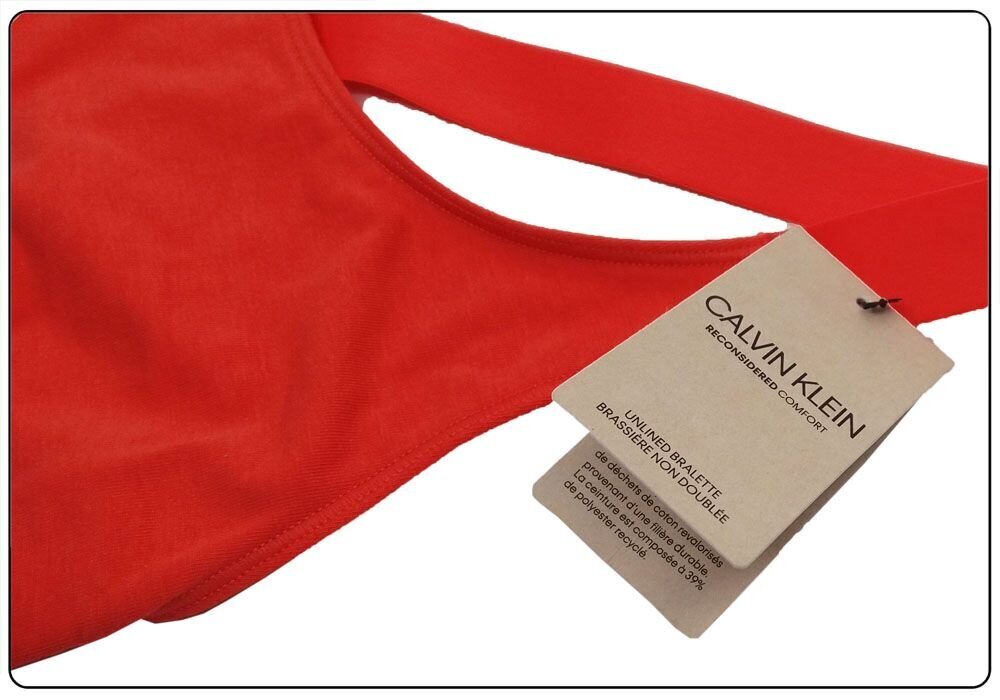 Calvin Klein naiste spordirinnahoidja UNLINED BRALETTE KORALL 000QF6576E XKP 29815 hind ja info | Rinnahoidjad | kaup24.ee