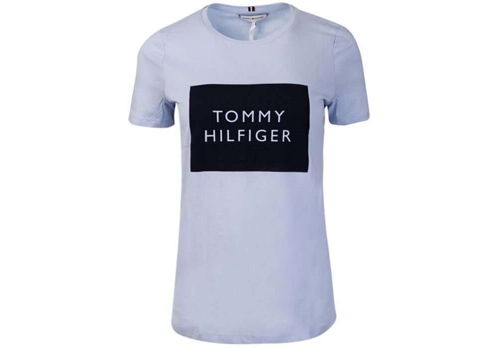 Naiste T-särk Tommy Hilfiger T-SÄRK REGULAR TOMMY BOX C-NK GRAPHIC TEE SS HELESININE WW0WW30658 C1O 28881 цена и информация | Naiste T-särgid, topid | kaup24.ee