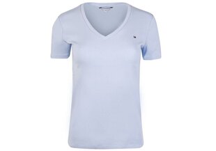 Женская футболка Tommy Hilfiger T-SHIRT SP SLIM SOLID V-NK TOP SS BLUE WW0WW30511 C10 29404 цена и информация | Женские футболки | kaup24.ee