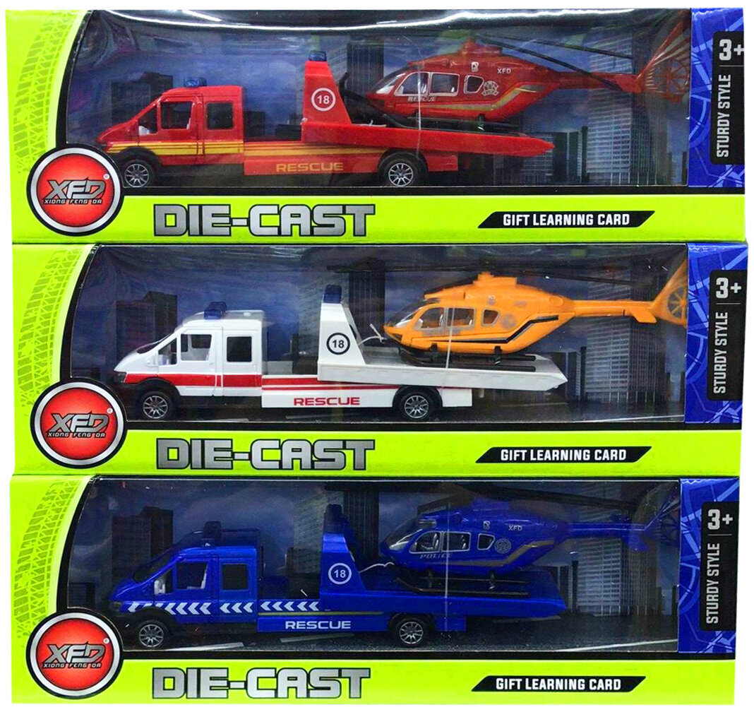 Auto Koos Helikopteriga цена и информация | Poiste mänguasjad | kaup24.ee