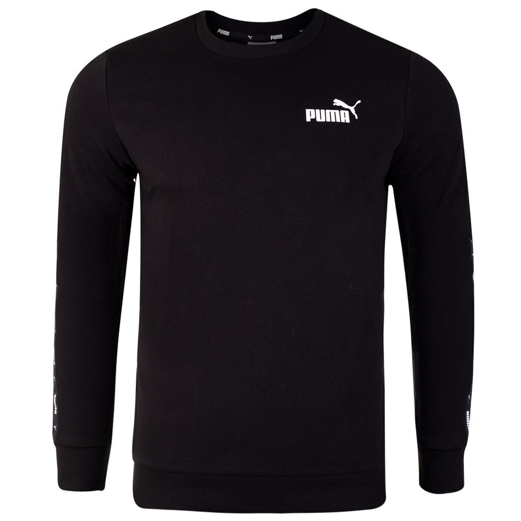 Meeste särk Puma ESS TAPE CREW, must, 847384 01 43117 hind ja info | Meeste T-särgid | kaup24.ee