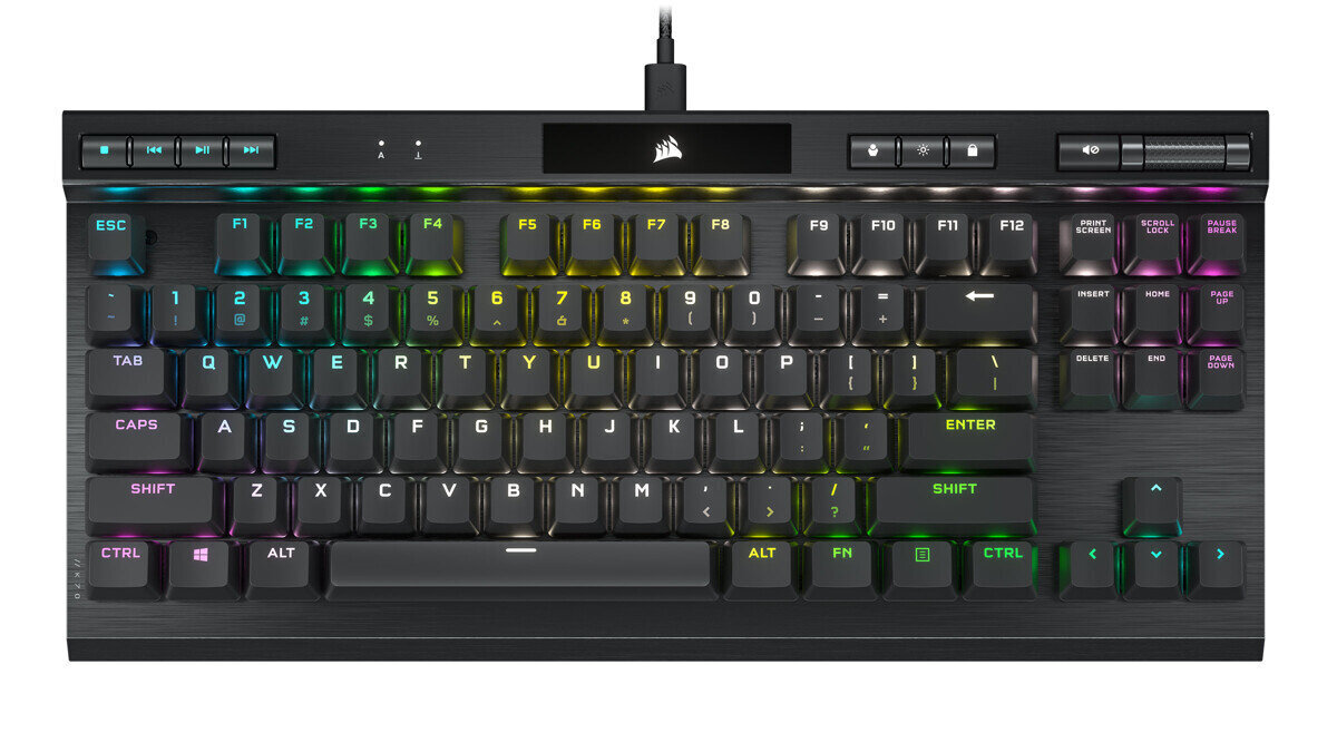 Juhtmega mänguriklaviatuur Corsair K70 RGB TKL Champion Series цена и информация | Klaviatuurid | kaup24.ee