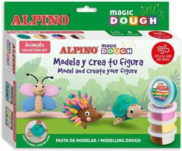 Voolimismassi komplekt Alpino Magic Dough Animals hind ja info | Arendavad mänguasjad | kaup24.ee
