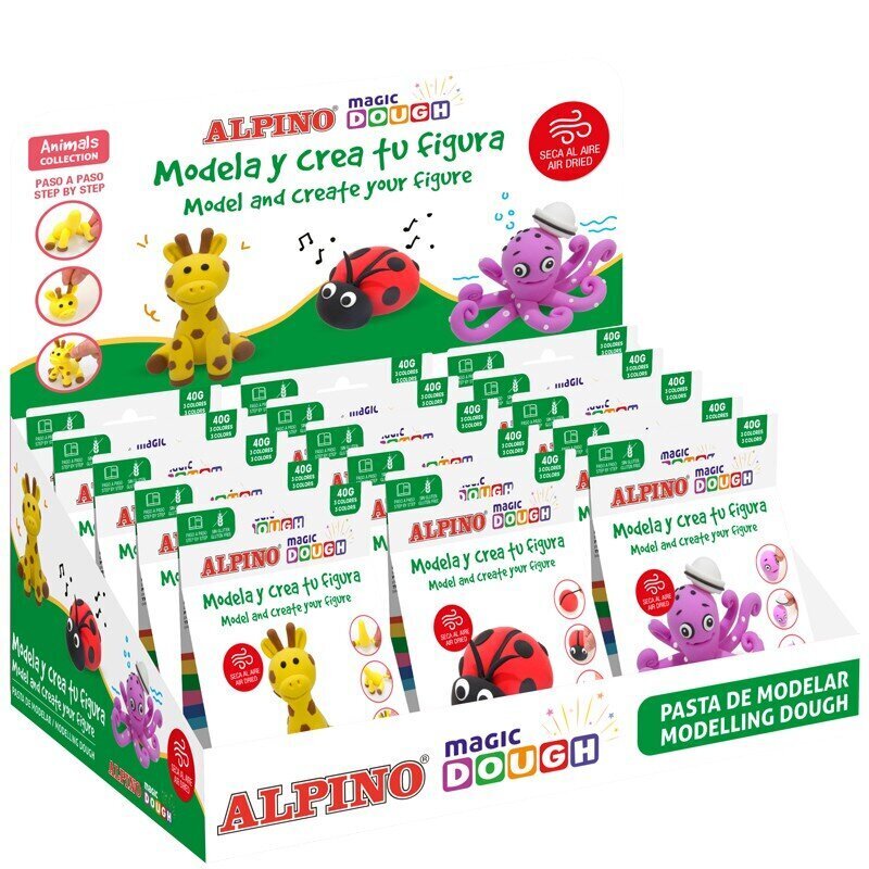 Voolimismass Alpino Magic Dough Animals hind ja info | Arendavad mänguasjad | kaup24.ee