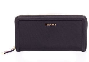 Женский кошелек Tommy Hilfiger NYLON LARGE ZA BLACK AW0AW08484 BDS 37555 цена и информация | Женские кошельки, держатели для карточек | kaup24.ee