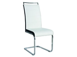 Комплект из 4 стульев H441, белый/чёрный цена и информация | Стулья для кухни и столовой | kaup24.ee
