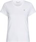 Tommy Hilfiger naiste T-särk T-SHIRT SLIM ROUND-NK TOP SS WHITE WW0WW27945 YBR 43713 цена и информация | Naiste T-särgid, topid | kaup24.ee