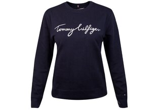 Naiste dressipluus TOMMY HILFIGER REGULAR GRAPHIC C-NK SWEATSHIRT, tumesinine WW0WW30659 DW5 hind ja info | Naiste kampsunid | kaup24.ee