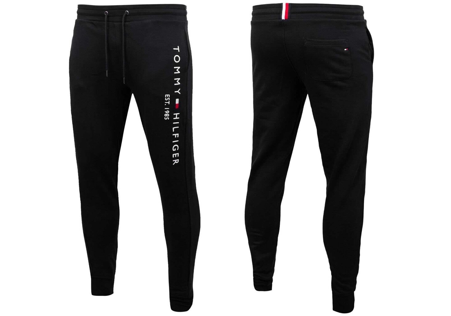 Meeste spordipüksid Tommy Hilfiger BASIC BRANDED SWEATPANTS, must MW0MW08388 BDS hind ja info | Meeste spordiriided | kaup24.ee