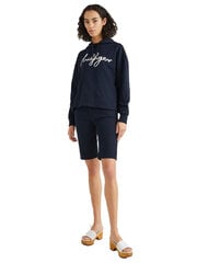 Naiste dressipluus Tommy Hilfiger RELAXED HILFIGER SCRIPT HOODIE NAVY WW0WW34479 DW5 45802 цена и информация | Женские кофты | kaup24.ee