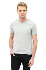 Guess meeste T-särk T-SHIRT CALEB HERO CREW NECK GRAY U97M00JR003 H905 43189 hind ja info | Meeste T-särgid | kaup24.ee