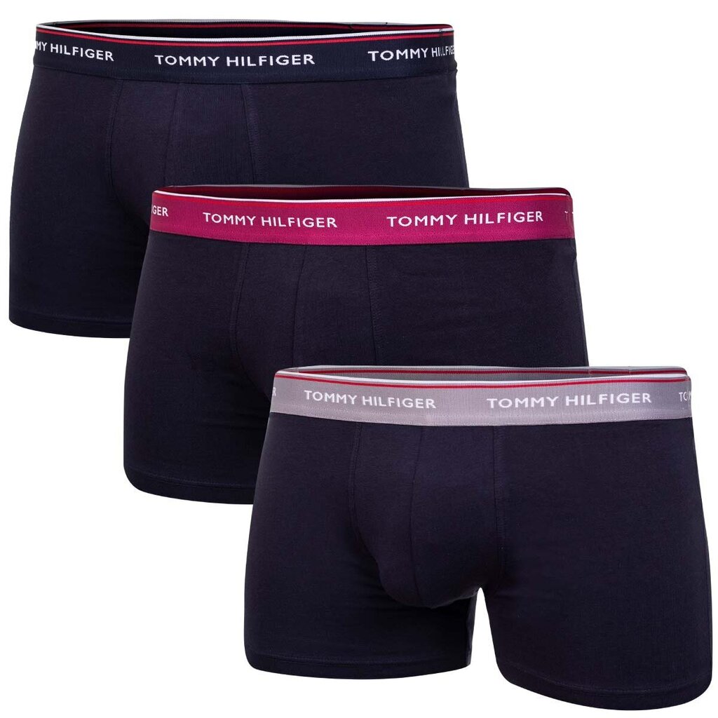 Tommy Hilfiger meeste bokserid TRUNK, 3 paari, WB TRUNK NAVY UM0UM01642 0SB 43414 цена и информация | Meeste aluspesu | kaup24.ee