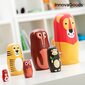 MATRYOSHKA PUIDUST LOOMAKUJUD FUNIMALS INNOVAGOODS 11 TÜKID, OSAD цена и информация | Arendavad mänguasjad | kaup24.ee