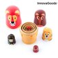 MATRYOSHKA PUIDUST LOOMAKUJUD FUNIMALS INNOVAGOODS 11 TÜKID, OSAD цена и информация | Arendavad mänguasjad | kaup24.ee