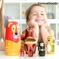 MATRYOSHKA PUIDUST LOOMAKUJUD FUNIMALS INNOVAGOODS 11 TÜKID, OSAD цена и информация | Arendavad mänguasjad | kaup24.ee