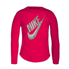 Laste Pikkade Varrukatega T-särk Nike C489S-A4Y Roosa цена и информация | Рубашки для девочек | kaup24.ee