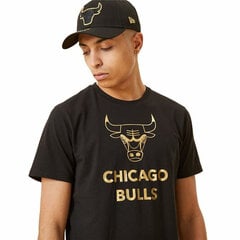 Lühikeste varrukatega T-särk, meeste New Era Chicago Bulls Must S6439714 hind ja info | Meeste spordiriided | kaup24.ee