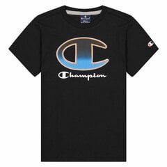 Lühikeste varrukatega T-särk Champion Crewneck T-Shirt B Must S6440270 hind ja info | Poiste särgid | kaup24.ee